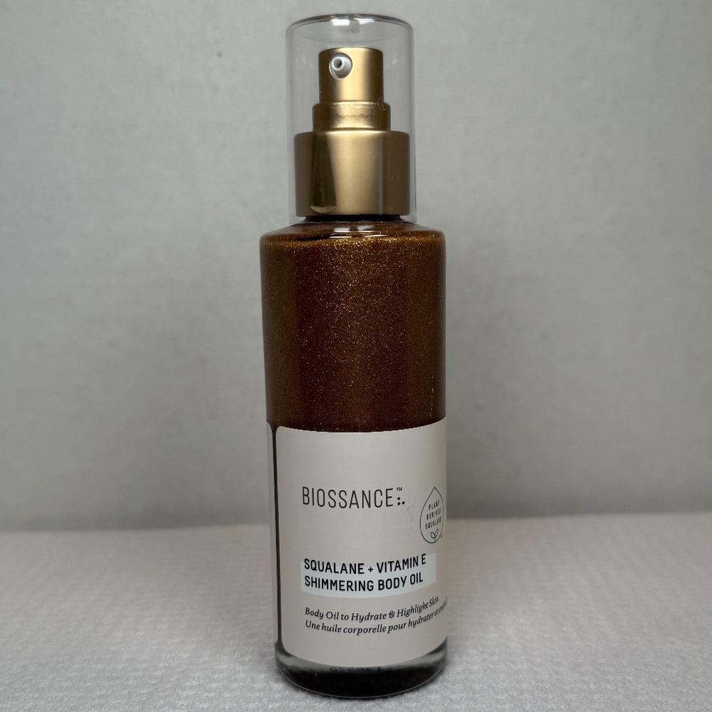 Biossance Squalane + Vitamin E Shimmering Body Oil - NEW